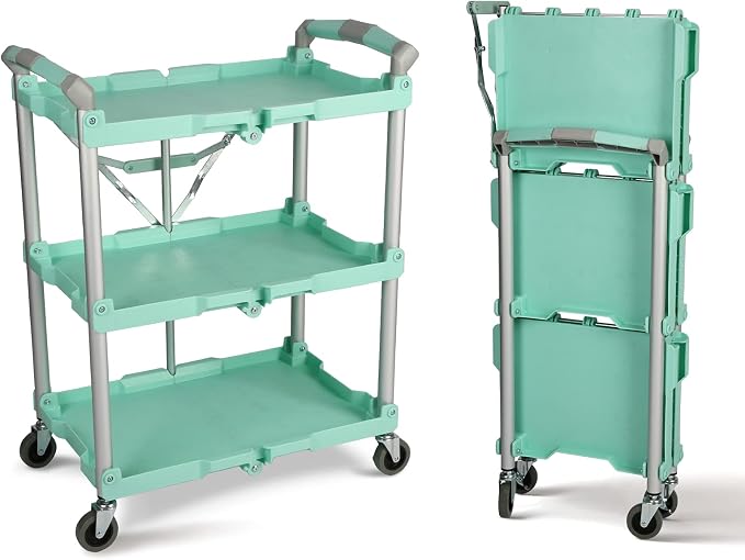 Olympia Tools 89-349 Pack-N-Roll Folding Collapsible Service Cart, 150LB by OlympiaTools