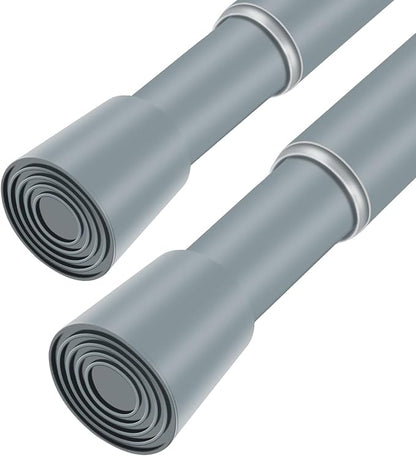 Silver Grey Adjustable Shower Curtain Rod 28-64 Inches 2 pc, 7/8" Diameter by Unknown