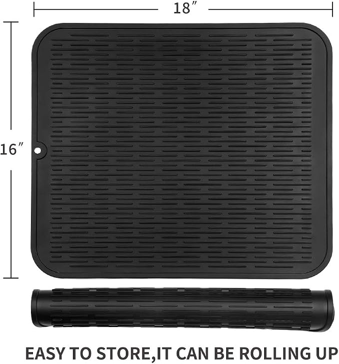 Silicone Dish Drying Mat for Multiple Usage, Easy clean, Eco-friendly, - Image 2