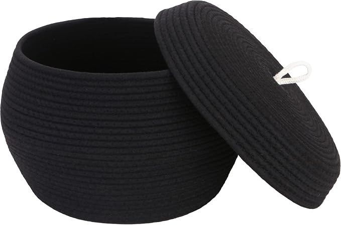 Sea Team Round Cotton Rope Storage Basket by SeaTeam