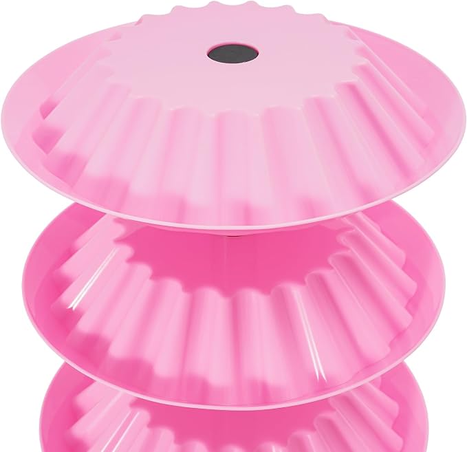 5-Tier Polish Carousel, 120-Bottle Cosmetic Tower w/Stainless Steel Core - Image 5
