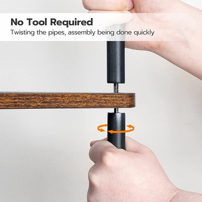 HOOBRO Corner Shelf Stand, Industrial 3-Tier Corner Bookshelf - Image 6