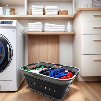 SAMMART 42L Collapsible Plastic Laundry Basket - Image 8