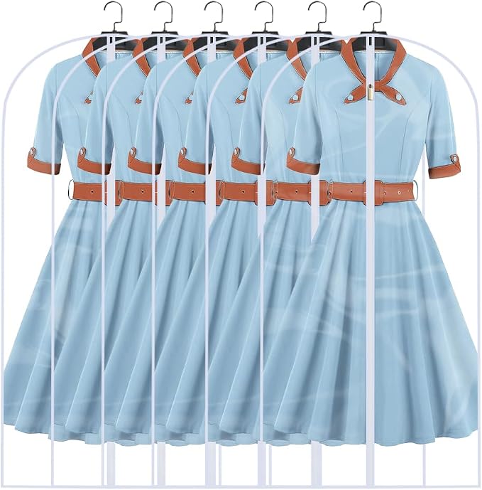 Clear Garment Bags Clothes Covers by HomeClean
