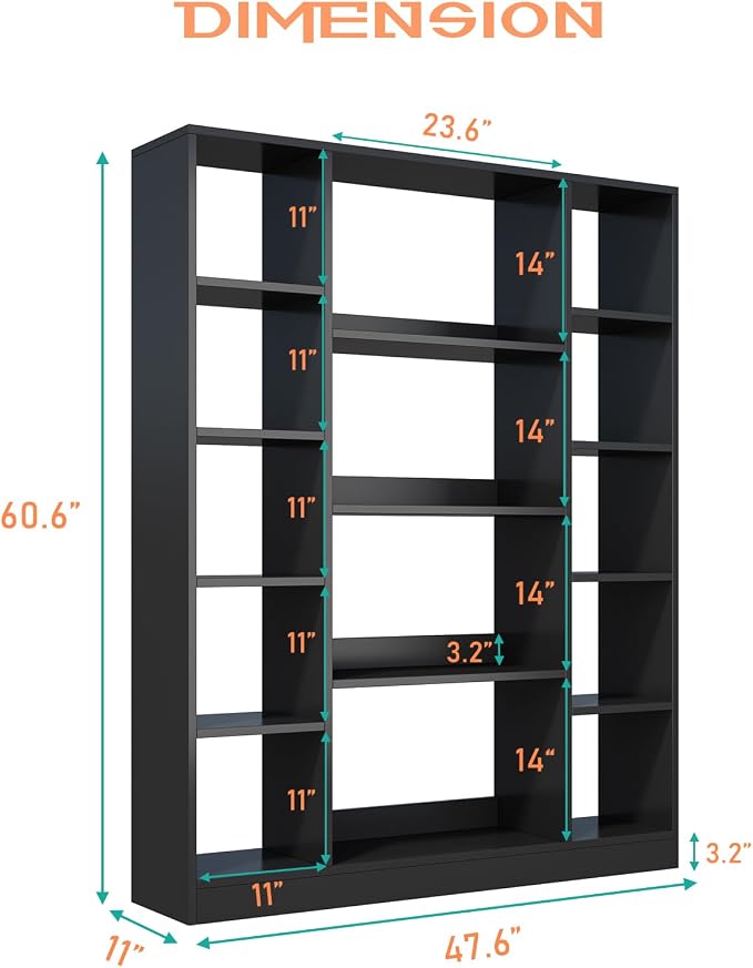 Cube Storage Bookcase with Base - Image 2