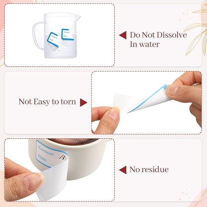 1000 Freezer Labels with Dispenser, No Residue, Strong Adhesive, Waterproof - Image 3