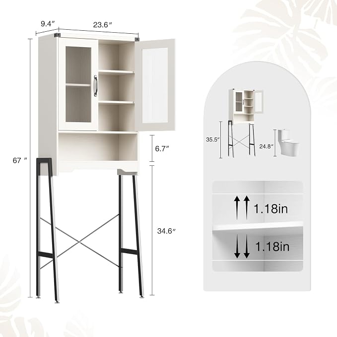 Over The Toilet Storage Cabinet - Image 2