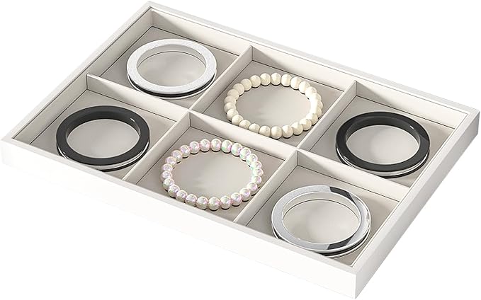 Drawer Jewelry Organizers And Storage, Velvet Bracelet And Ring Display Small by Ausalivan