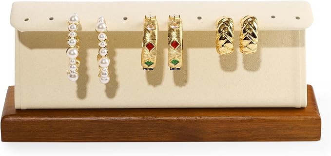 Solid Wood Jewelry Earrings Display Stand Small Jewelry Display by Woodten