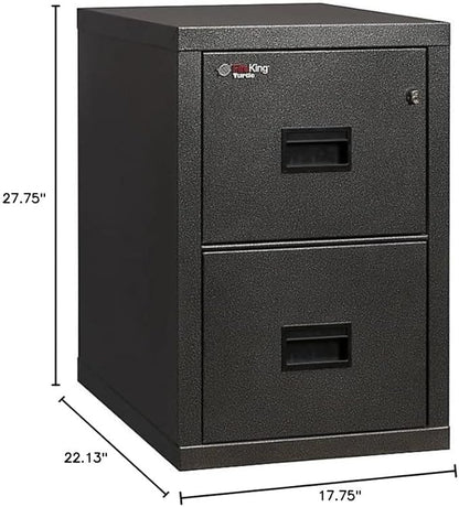 FireKing Turtle Vertical 2 Drawer Legal and Letter Fire Safe File Cabinet - Image 2