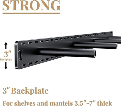 1 Pack Large Shelf Brackets Long Floating Shelf Bracket Invisible Floating - Image 3