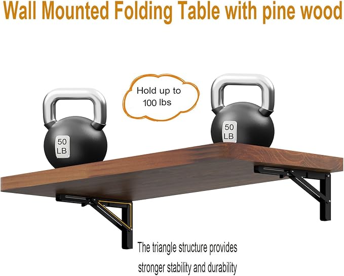 IAE Wall Mounted Folding Table - Image 5