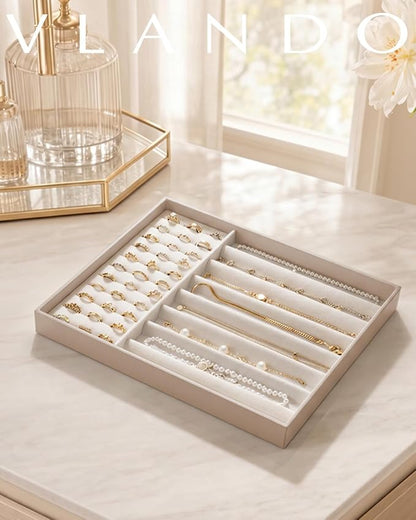 VLANDO Stackable Jewelry Tray, Drawer Organizer - Image 4