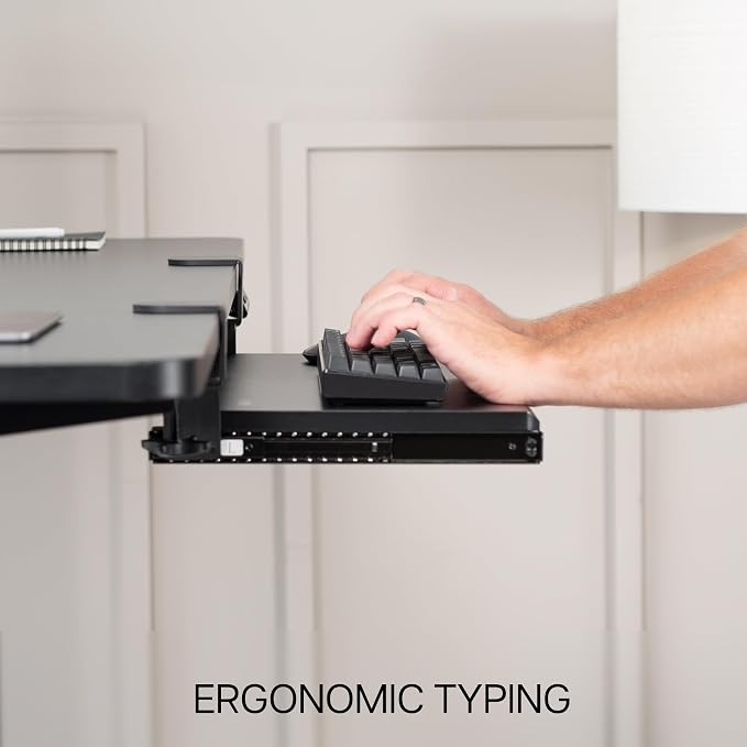 VIVO Small Keyboard Tray, Under Desk Pull Out - Image 7