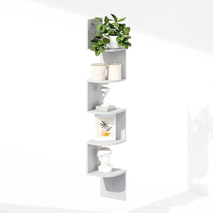 Furinno Rossi 5-Tier Floating Corner Shelf - Image 3