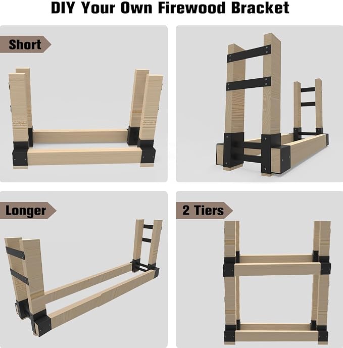 Outdoor Firewood Rack Bracket Kit - Image 7