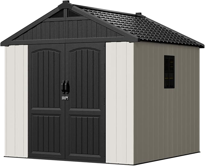Patiowell 8 x 8 FT Plastic Outdoor Storage Shed - Image 9
