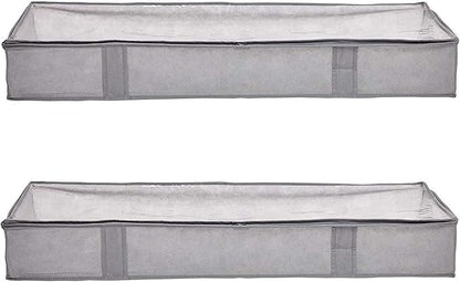 Amazon Basics Under Bed Fabric Zipper Blanket Storage Container Bags by AmazonBasics