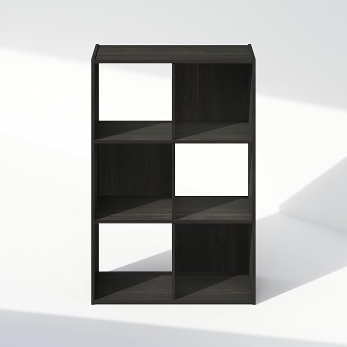 Furinno PELLI Book Shelf, 6-Cube Bookshelf, Cube Storage Organizer Bookcase - Image 4