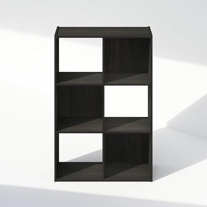 Furinno PELLI Book Shelf, 6-Cube Bookshelf, Cube Storage Organizer Bookcase - Image 4