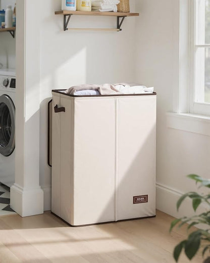 SOLEDI Laundry Hamper with Lid 130L Large & Tall Collapsible Laundry Basket - Image 2