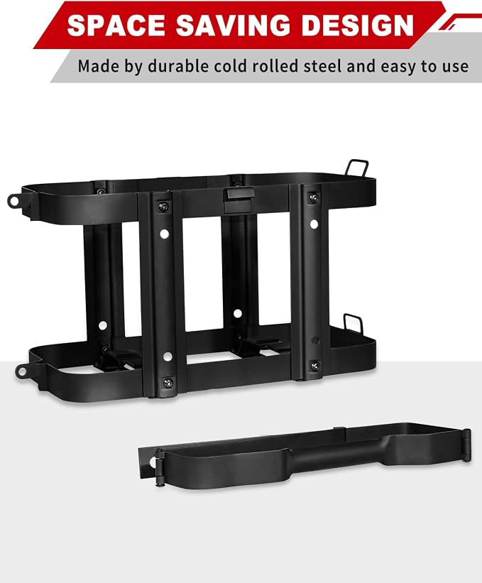 2024 Upgrade Jerry Can Mount Holder: Lockable Jerry Gas Can Holder Rack - Image 5