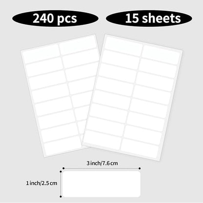 Blank Removable Labels, 1x3 Inch White Freezer Labels - Image 5
