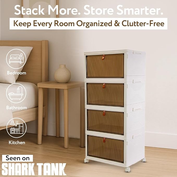 Quik Box Sport 4-Tier Stackable Storage Organizer - Image 3