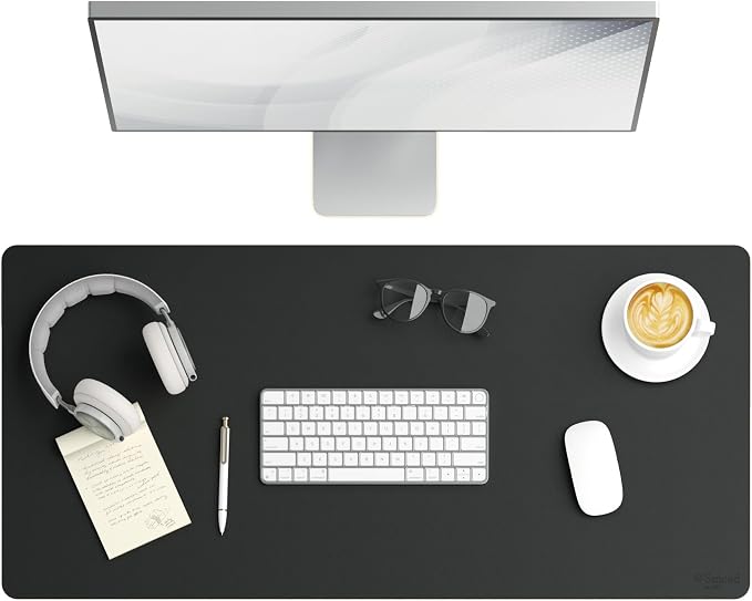 Smead Desk Pad, Vegan Leather Desk Mat by SMEAD