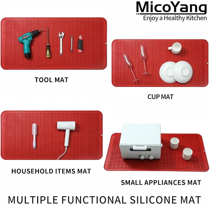 Silicone Dish Drying Mat for Multiple Usage, Easy clean, Eco-friendly, - Image 4