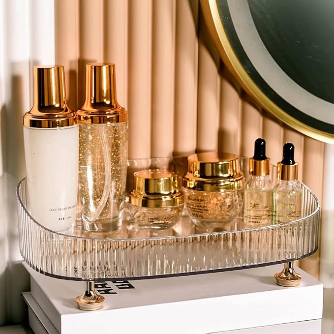 Vanity Tray Perfume Organizer – Acrylic Bathroom Tray, Countertop Storage Decor - Image 4