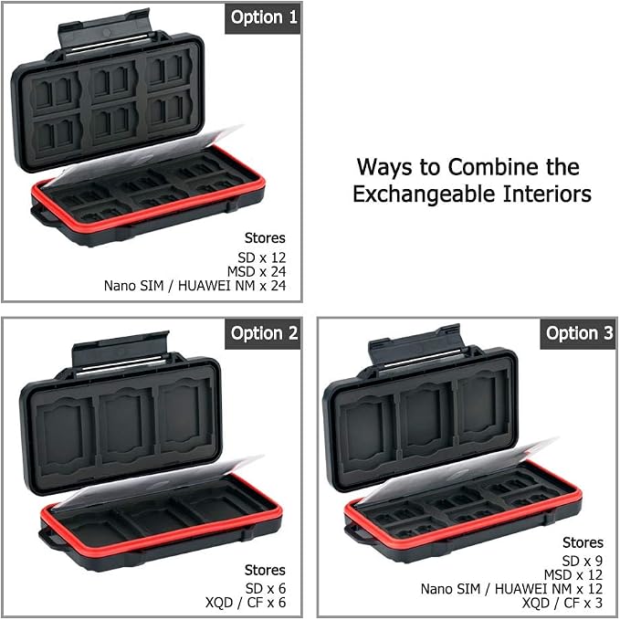 PROfezzion 48 Slots Weatherproof Memory Card Carrying Case Holder - Image 4