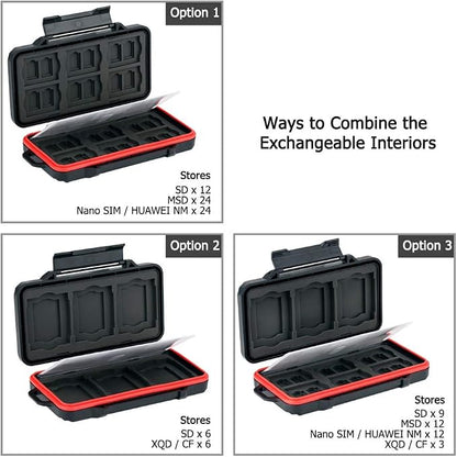 PROfezzion 48 Slots Weatherproof Memory Card Carrying Case Holder - Image 4