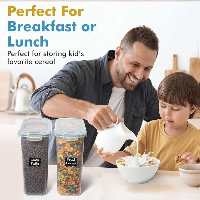 Shazo 2 Pack Small Airtight Cereal Containers Storage - Image 2