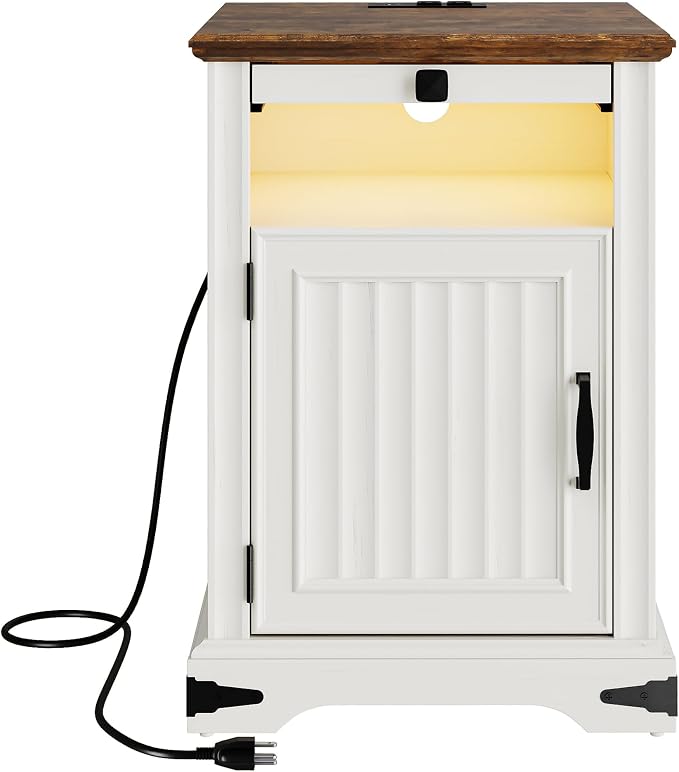 IRONCK Farmhouse Nightstand - Image 9