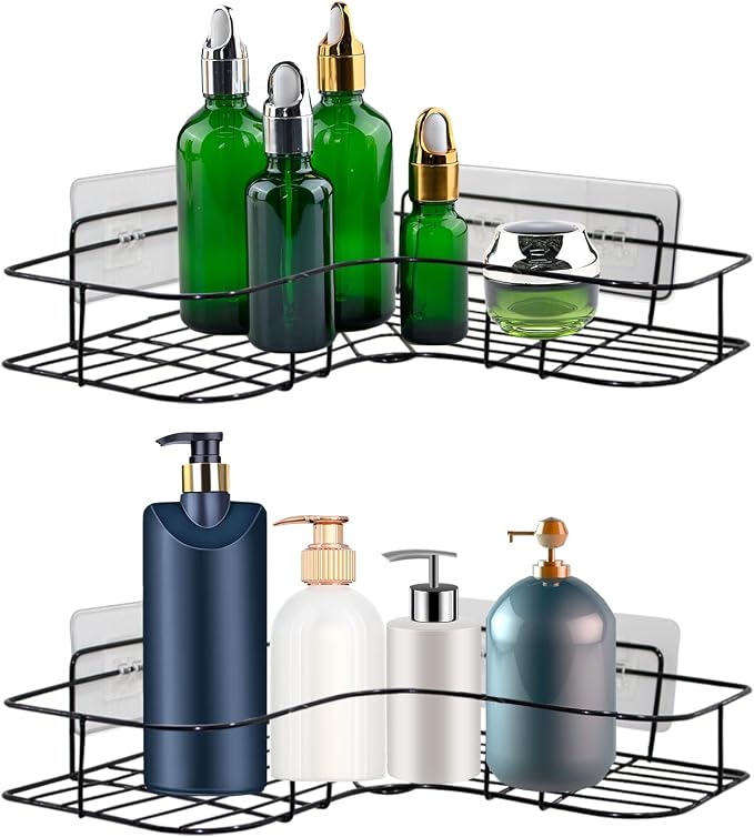 2 Pack Shower Caddy Adhesive for Replacement, Strong Transparent Adhesive for - Image 2
