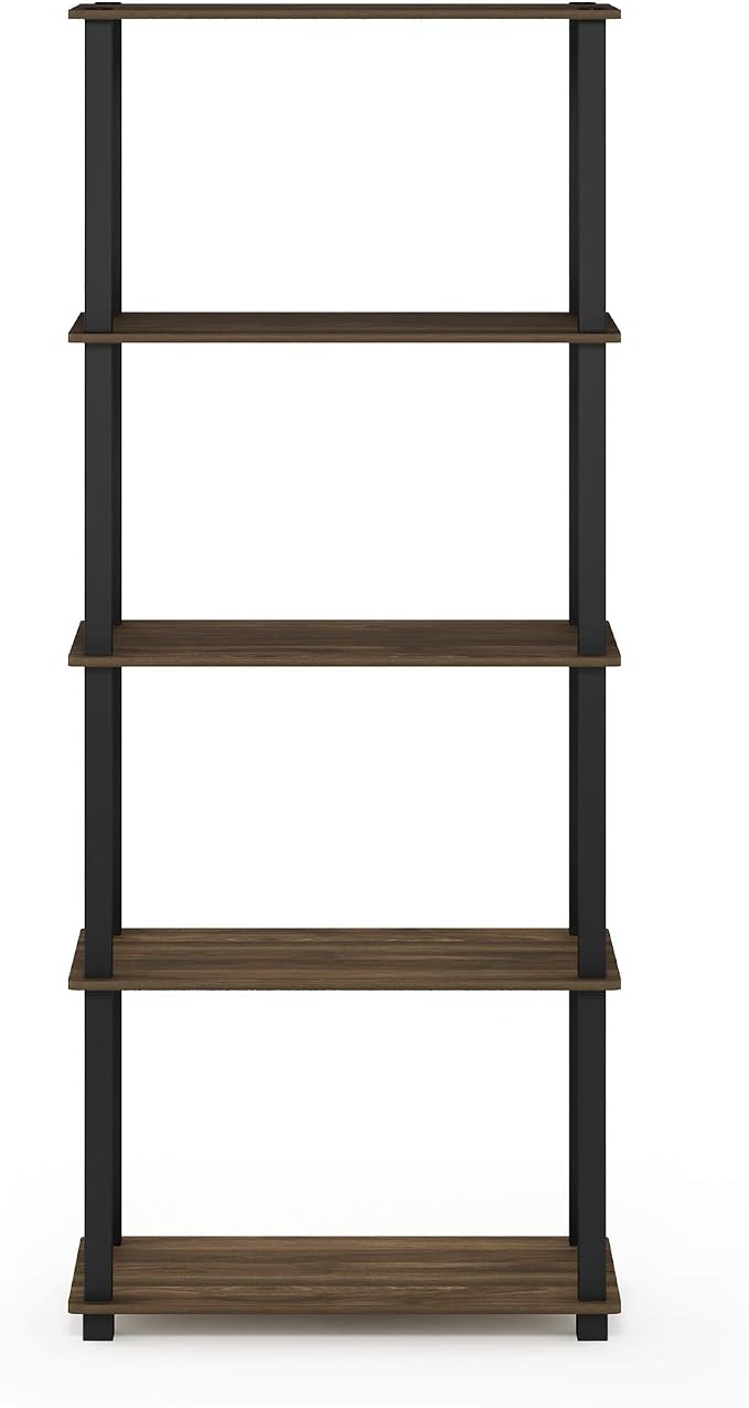 Furinno TURN-S-TUBE Book Shelf, 5-Tier Toolless Storage Shelves - Image 7