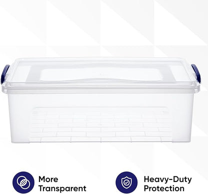 Superio Storage Bins with Lids, Stackable Totes, BPA Free, Odor Free, Organizer - Image 6