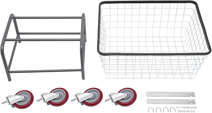 Laundry Cart, Steel Wire Laundry Cart, Laundry Basket - Image 6