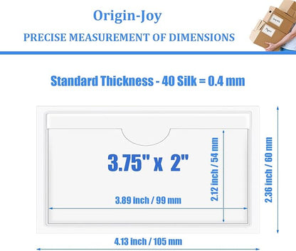 Origin-Joy 25 PCS Self-Adhesive Index Label Pockets - Image 2
