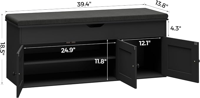Homleke Shoe Storage Bench - Image 2