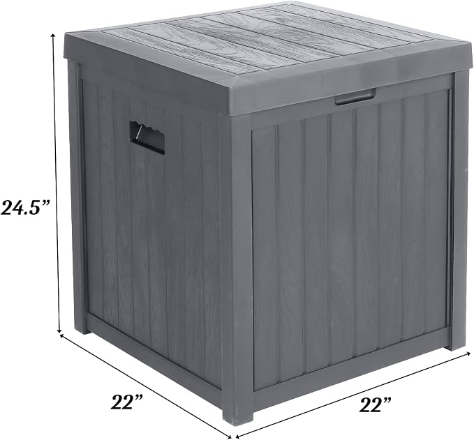VINGLI 51 Gallon Medium Deck Box Organization, Resin Storage Box - Image 2