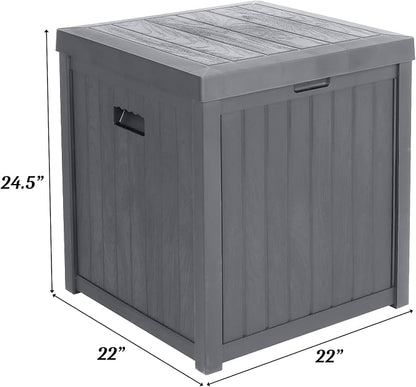 VINGLI 51 Gallon Medium Deck Box Organization, Resin Storage Box - Image 2