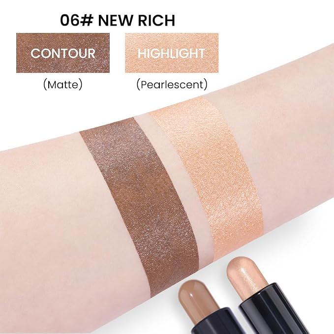 evpct 2in1 Face Shaping & Contouring Stick Cream Contour Concealer Bronzer - Image 4
