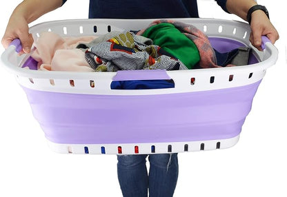 SAMMART 44L Collapsible Plastic Laundry Basket - Image 6