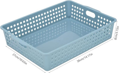 6-Pack Stackable Paper Trays Turn In Trays Classroom Paper Organizer Bins | - Image 3