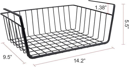 Undershelf Storage Basket Under Shelf Wire Basket Household Metal Under Shelf - Image 7