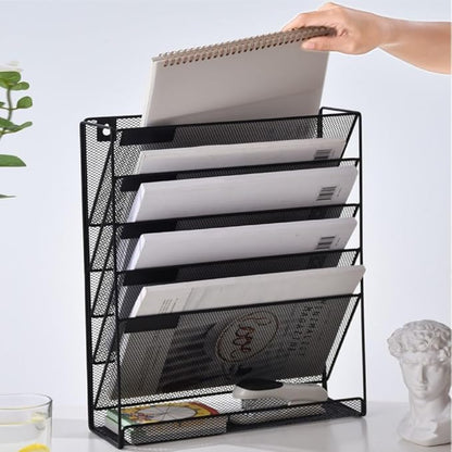 Kuntine.B 6-Tier Wall File Organizer Hanging File Organizer Cubicle Organizer - Image 7