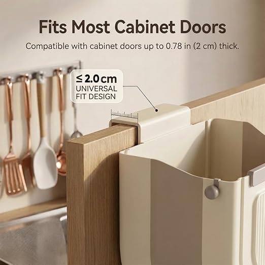 Collapsible Hanging Trash Can for Kitchen: Foldable Hanging Garbage Bin - Image 6