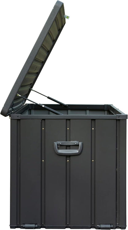 KUIKUI 100 Gallon Deck Box Waterproof, 100 Gallon Outdoor Storage Box, Metal - Image 7